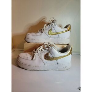 Nike Air Force 1 Low Gold Foil Swoosh  Men's 10